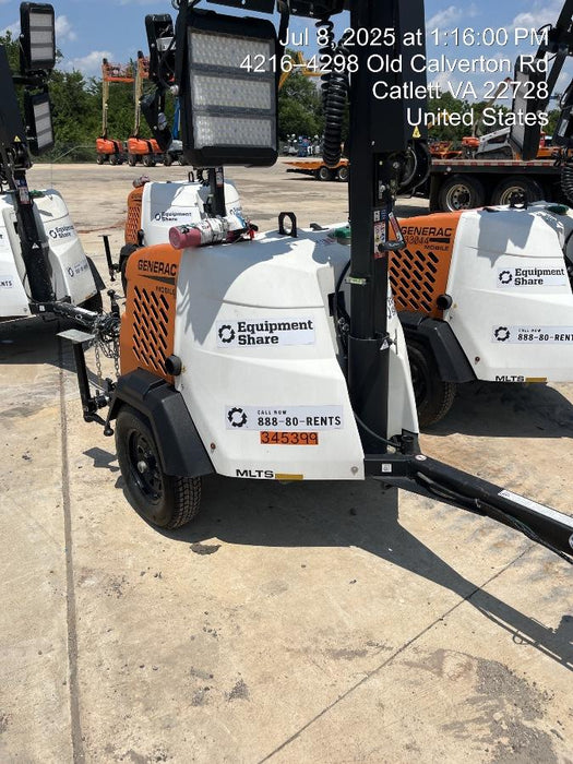 2023 Generac MLT2 Diesel, Flex Switch 120V Input, Powerzone Controller, (4) 320W LED Lights, 4kW Generator, 39.9 Gal Fuel Tank, 2" Ball, T3