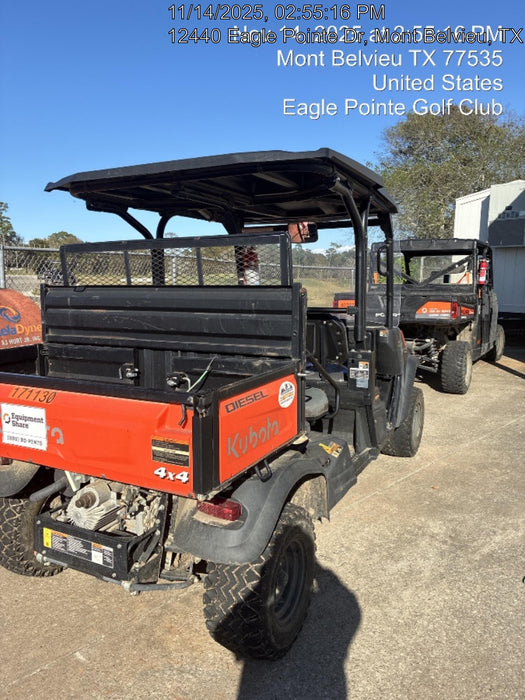 2021 Kubota RTV-X1140W-H Plastic Canopy, Windshield Acrylic Clear, LED Strobe Light, Wire Harness Kit, Back up Alarm