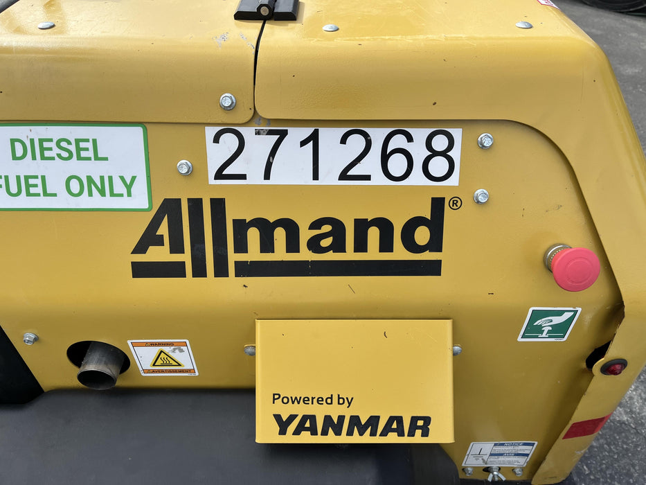 2022 Allmand NLV3GR (4) LED Light Fixture 350W, 23' Vertical Mast, 3kW Prime, Towable, ES Decals, T3