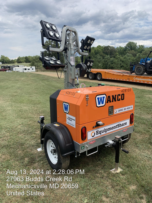 2024 Wanco WLTT-4MM4K Diesel, Deep Sea Controller, Shore Power Plug, Auto Start, (4) 350W LED Floodlights, 4kW Generator, 60 Gal Fuel Tank, 2" Ball, T3