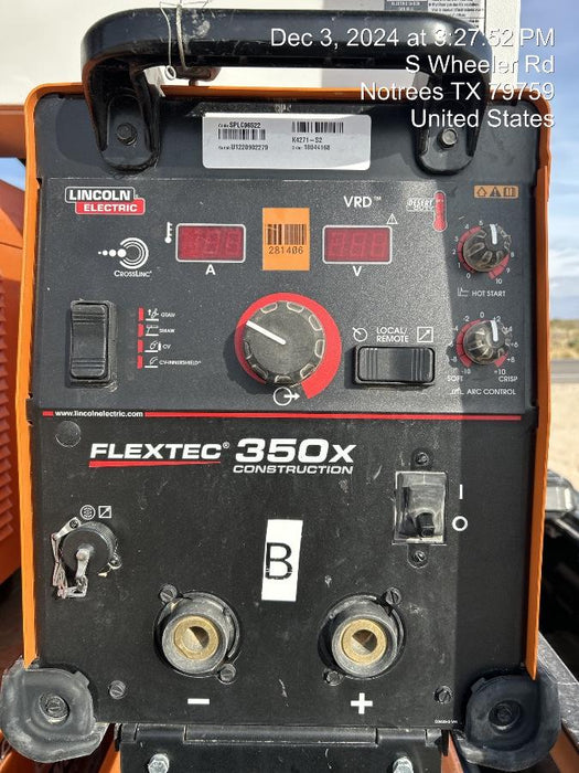 2022 LINCOLN ELECTRIC FLEXTEC 350X