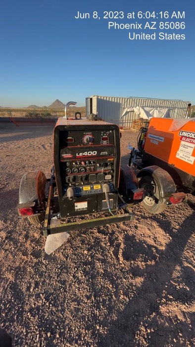 2023 Lincoln Electric LE400 Kubota V1505, Trlr, Cable Rack, Light Kit, ES Decals, T3