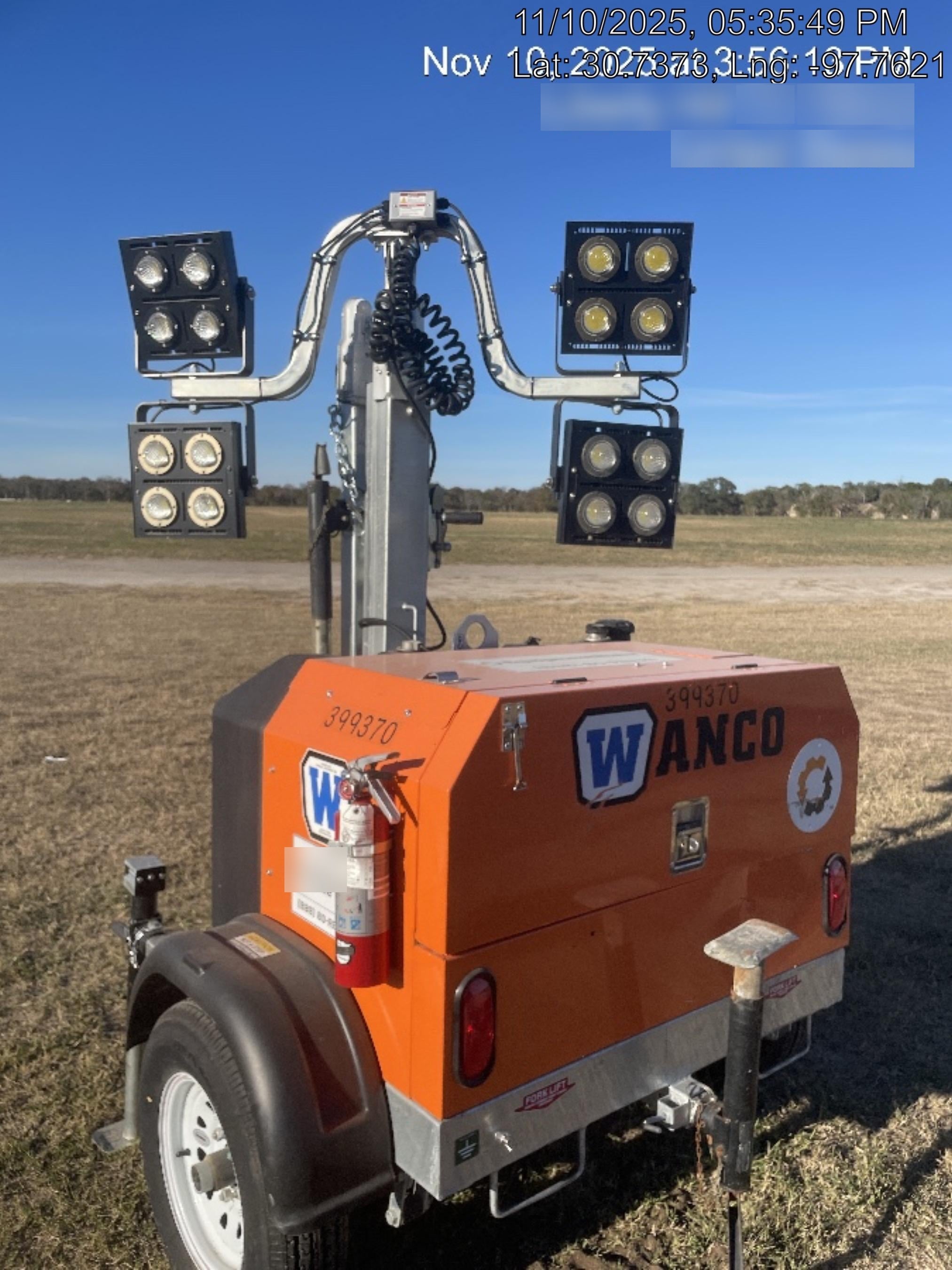 2024 Wanco WLTT-4MM4K Diesel, Deep Sea Controller, Shore Power Plug, Auto Start, (4) 350W LED Floodlights, 4kW Generator, 60 Gal Fuel Tank, 2" Ball, T3
