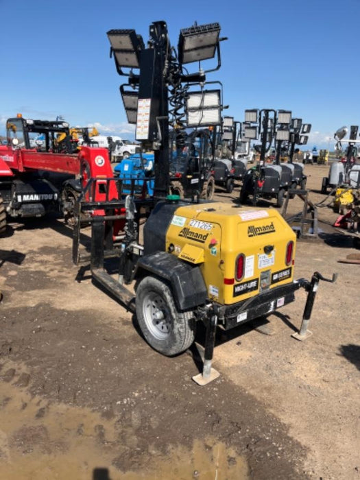 2022 Allmand NLV3GR (4) LED Light Fixture 350W, 23' Vertical Mast, 3kW Prime, Towable, ES Decals, T3