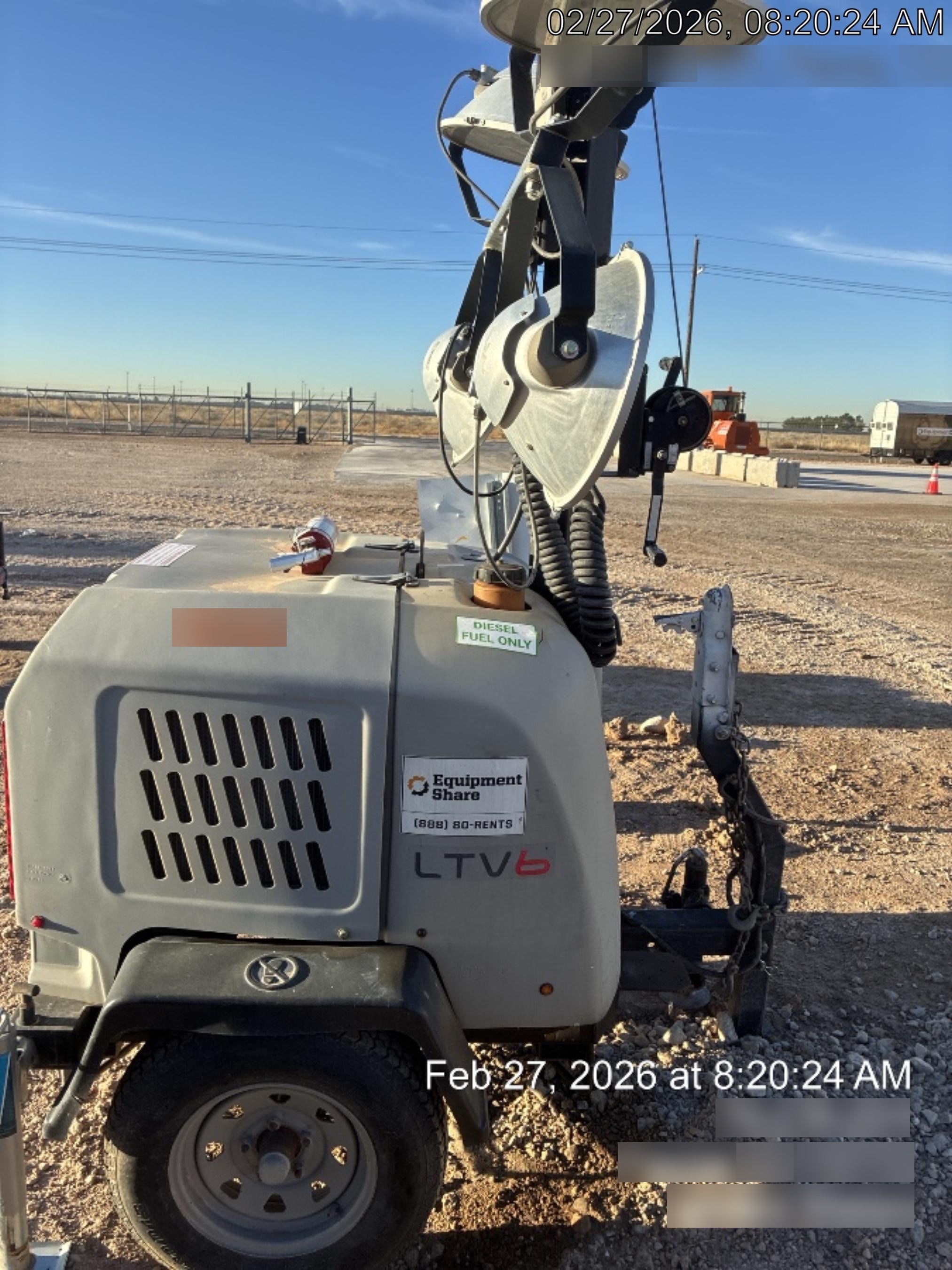 2018 Wacker Neuson LTV6K-MH Wacker Neuson LTV6K Towable Light Tower