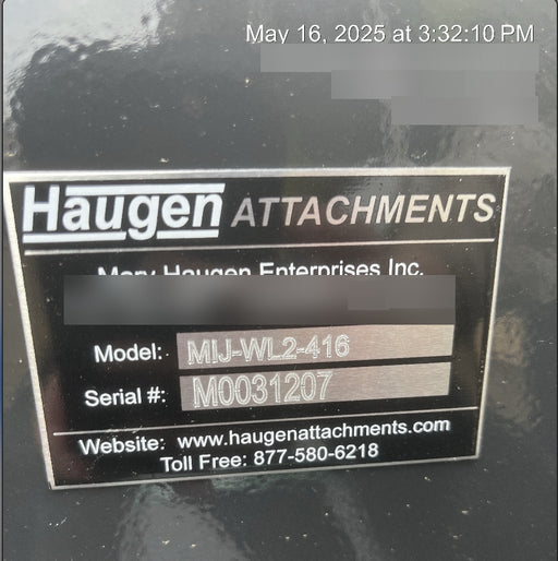 2025 HAUGEN MIJ-WL2-416