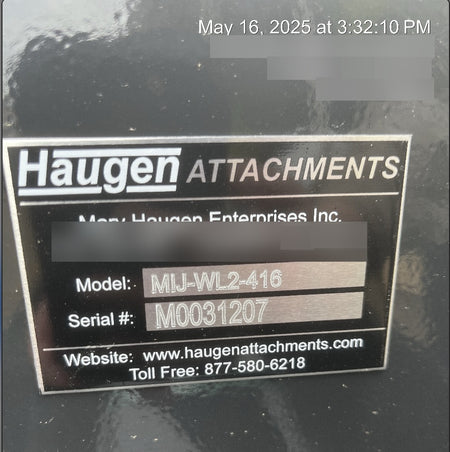 2025 HAUGEN MIJ-WL2-416