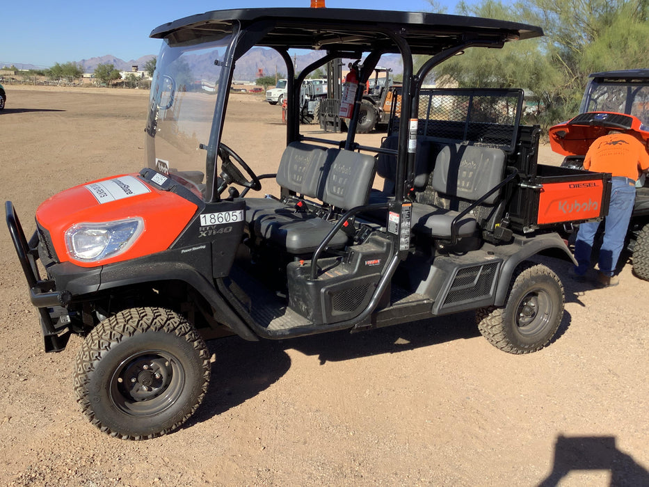 2021 Kubota RTV-X1140W-H Plastic Canopy, Windshield Acrylic Clear, LED Strobe Light, Wire Harness Kit, Back up Alarm