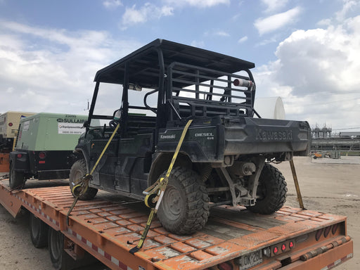 Kawasaki Mule PRO-DXT Standard Options, Backup Alarm, Beacon, Plastic Hard Top, NO Doors, Poly Windshield, Horn Kit