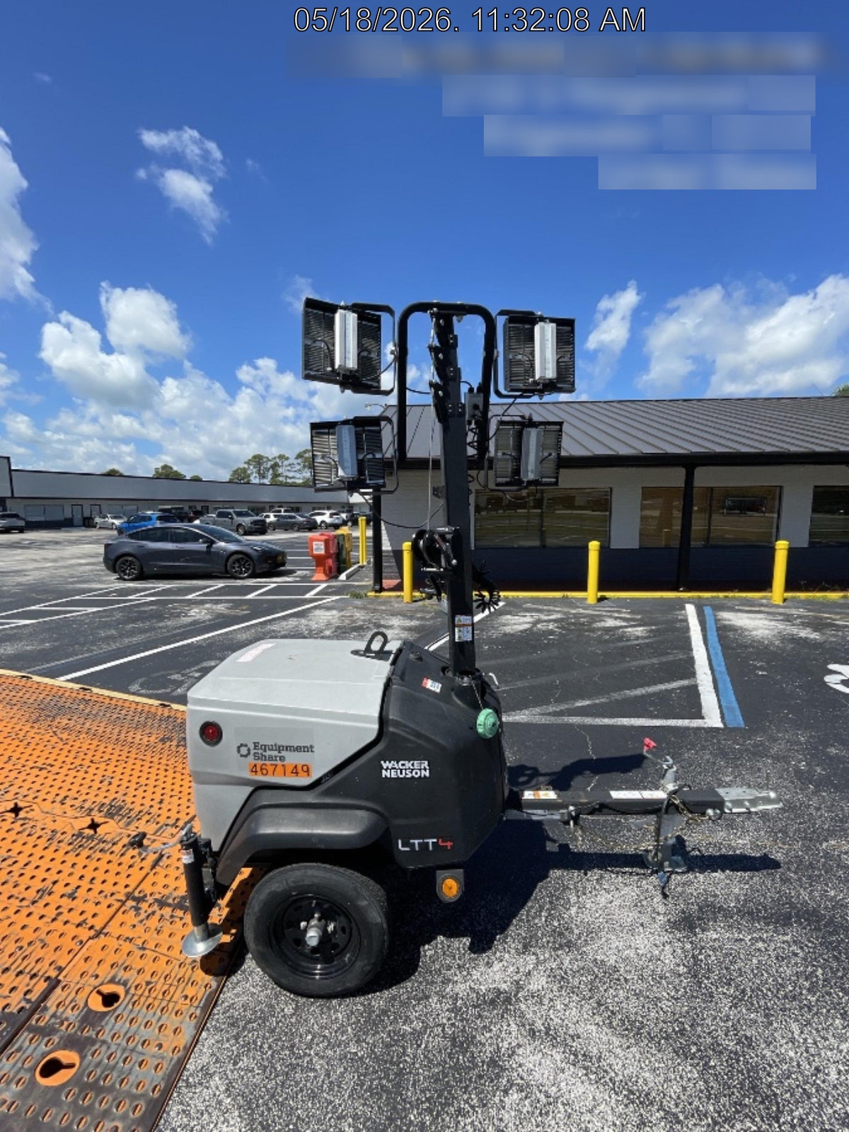 2024 Wacker Neuson LTT4 Diesel, Kohler KDW702, Deep Sea Controller, Auto Start, LED 320W, Bypass Outlet, T3