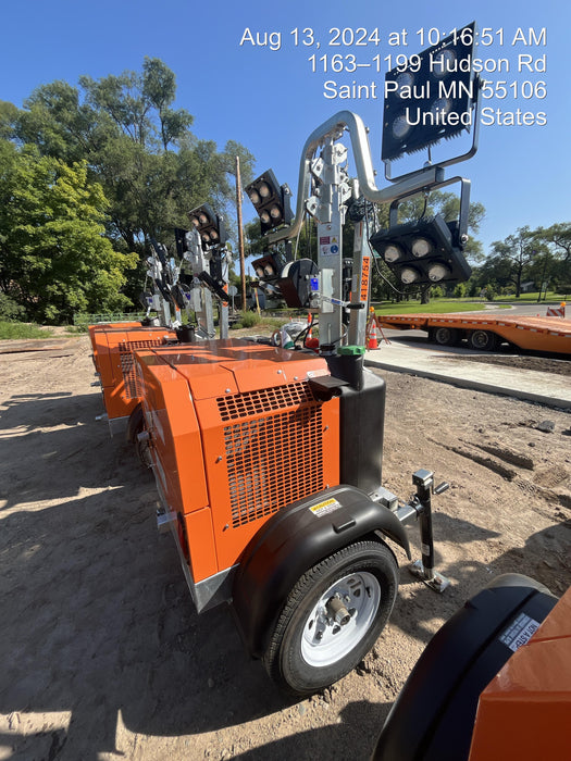 2024 Wanco WLTT-4MM4K Diesel, Deep Sea Controller, Shore Power Plug, Auto Start, (4) 350W LED Floodlights, 4kW Generator, 60 Gal Fuel Tank, 2" Ball, T3