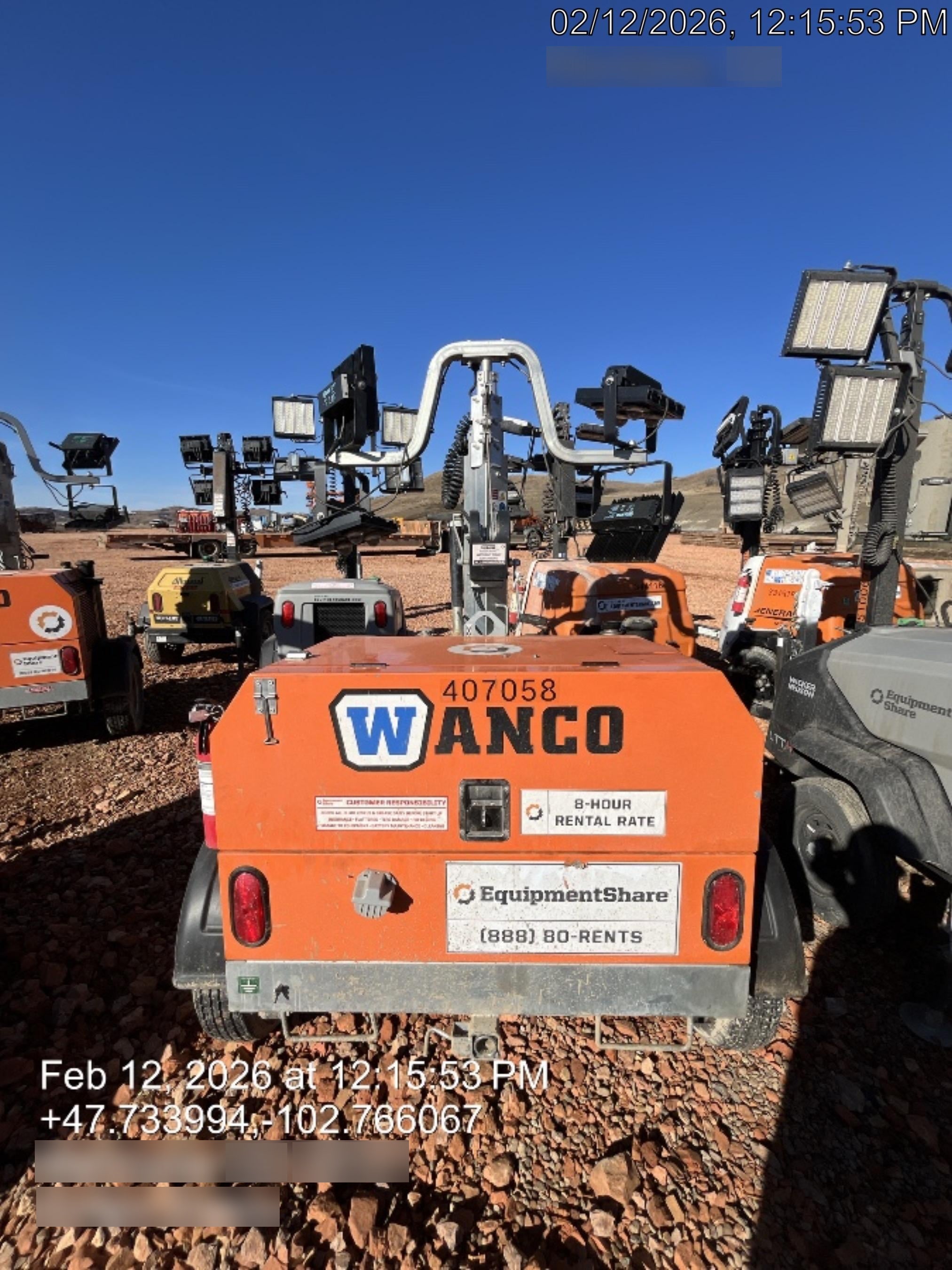 2024 Wanco WLTT-4MM4K Diesel, Deep Sea Controller, Shore Power Plug, Auto Start, (4) 350W LED Floodlights, 4kW Generator, 60 Gal Fuel Tank, 2" Ball, T3