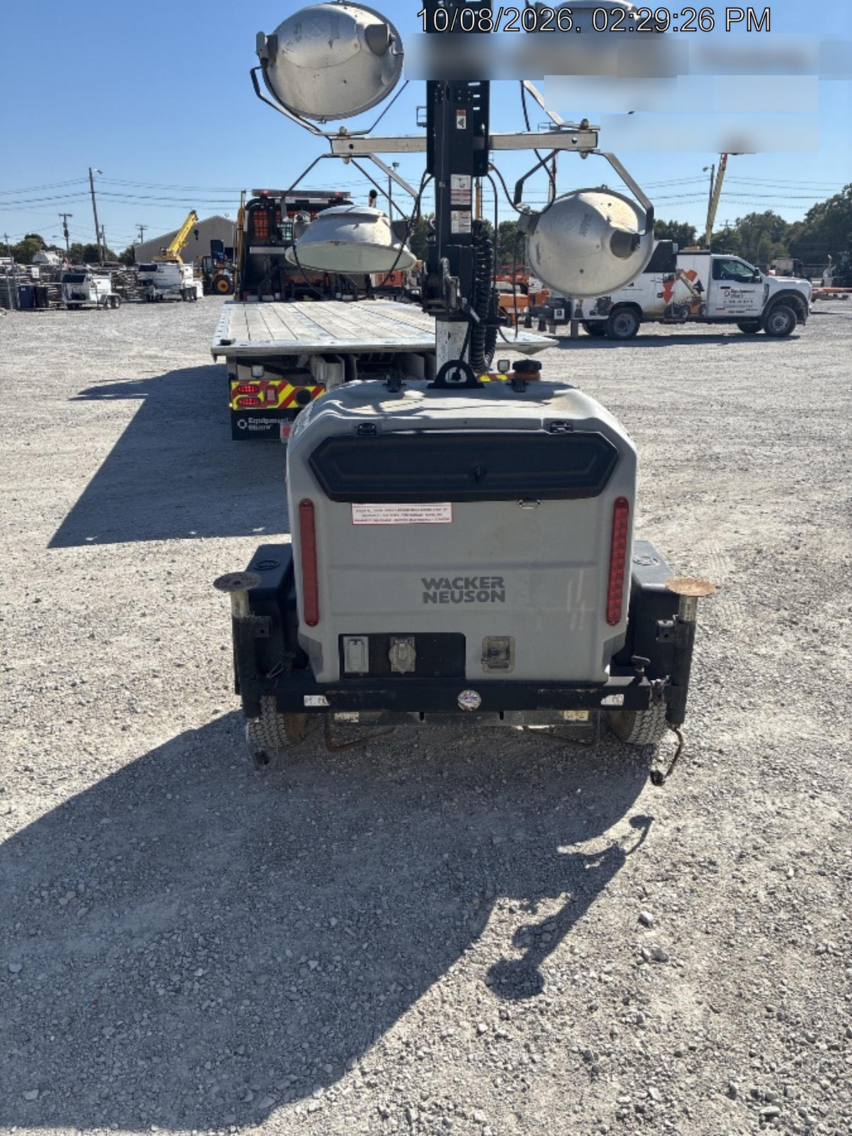 2019 Wacker Neuson LTV6L-MH Wacker Neuson LTV6L Mobile Light Tower w/Fuel Level Sensor Installed