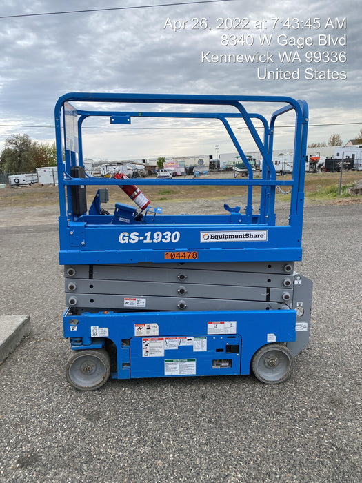 2020 Genie GS-1930 Standard Machine, 800W Inverter