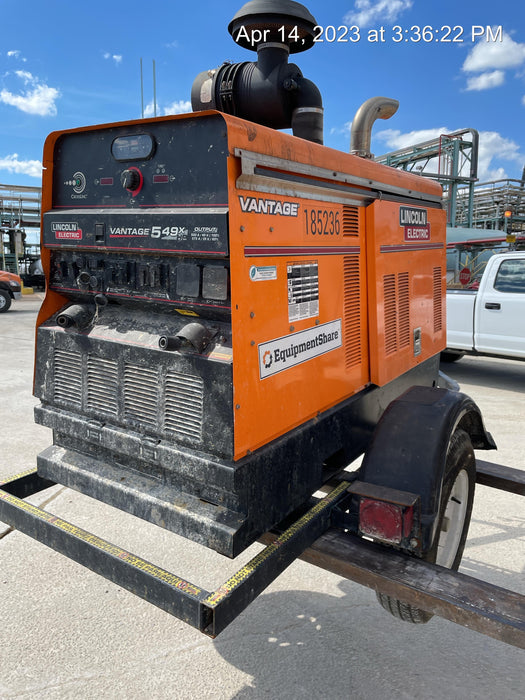 2021 Lincoln Electric Vantage 549X Ready Pak 3, ORANGE (includes trailer, cable rack, fender light kit)