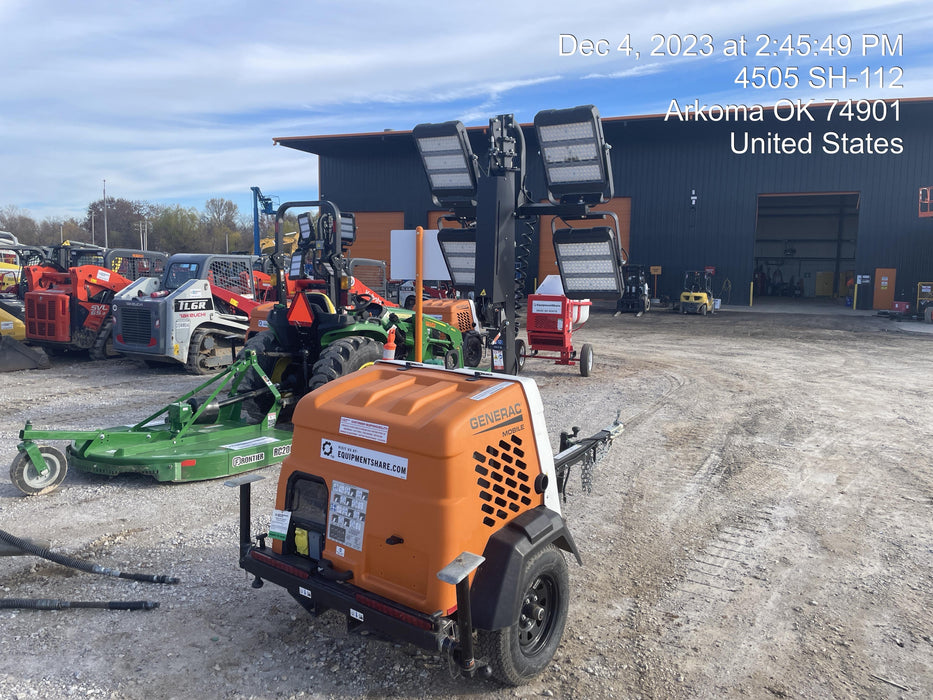 2023 Generac MLT2 Diesel, Flex Switch 120V Input, Powerzone Controller, (4) 320W LED Lights, 4kW Generator, 39.9 Gal Fuel Tank, 2" Ball, T3