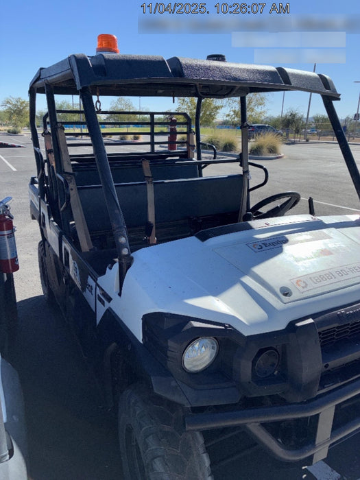 2022 Kawasaki Mule PRO-DXT Standard Options, Backup Alarm, Beacon, Plastic Hard Top, Poly Windshield, Horn Kit