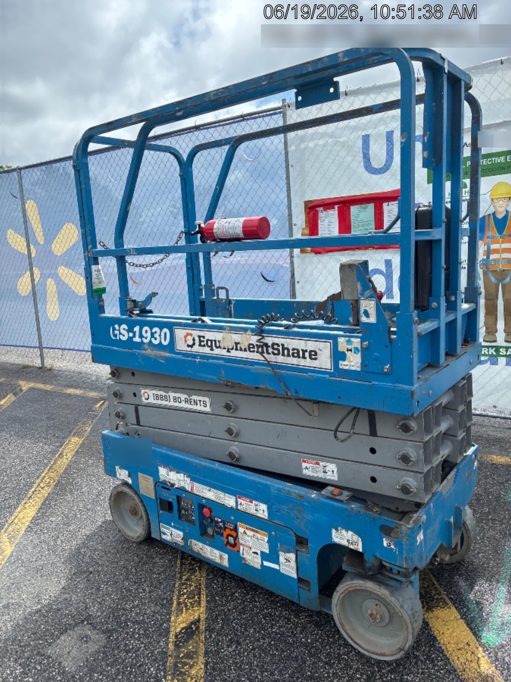 2019 Genie GS-1930 Fixed rails with chain Entry