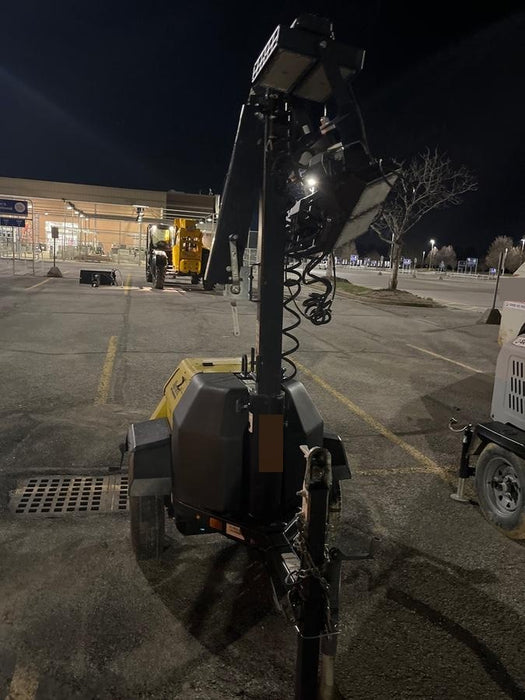 2021 Allmand NLV3GR (4) LED Light Fixture 350W, 23' Vertical Mast, 3kW Prime, Towable, Deep Sea L401, Leveling Jacks, Yanmar T4F 5.8hp