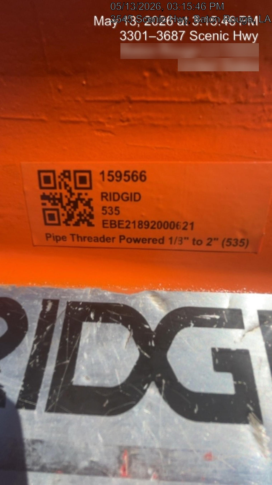 2021 RIDGID 535