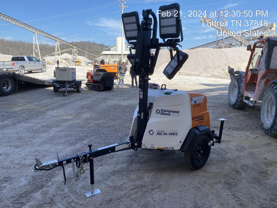 2023 Generac MLT2 Diesel, Flex Switch 120V Input, Powerzone Controller, 
(4) 320W LED Lights, 4kW Generator, 39.9 Gal Fuel Tank, 2" Ball, T3