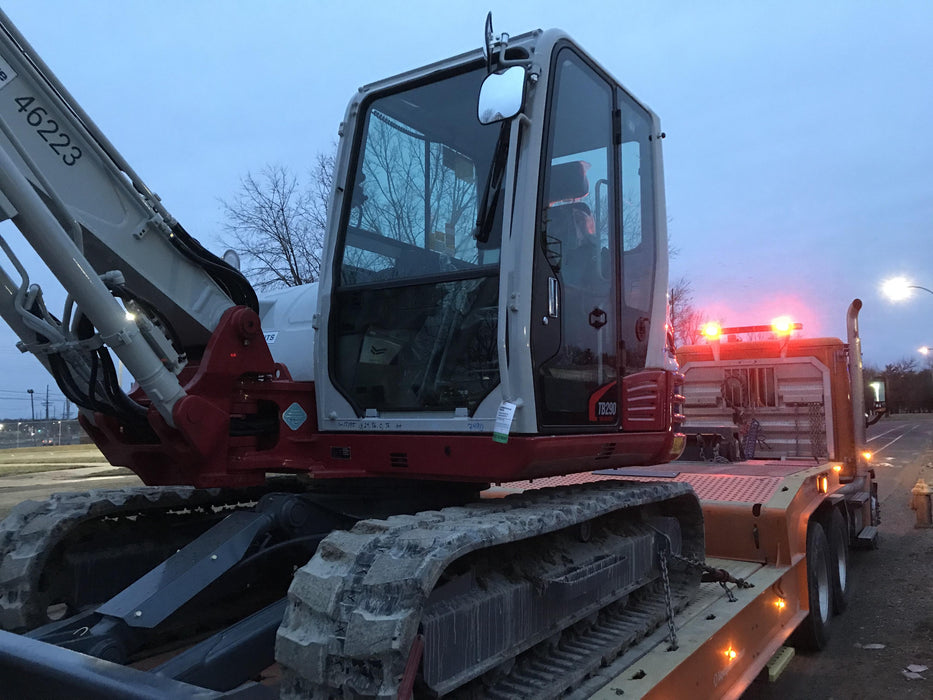 2019 Takeuchi TB290 Cab/Heat/AC Rubber tracks, Dozer blade, Travel alarm, Auxiliary hydraulics w/Manual QC, Hydraulic thumb, 18", 24", and 36" Buckets