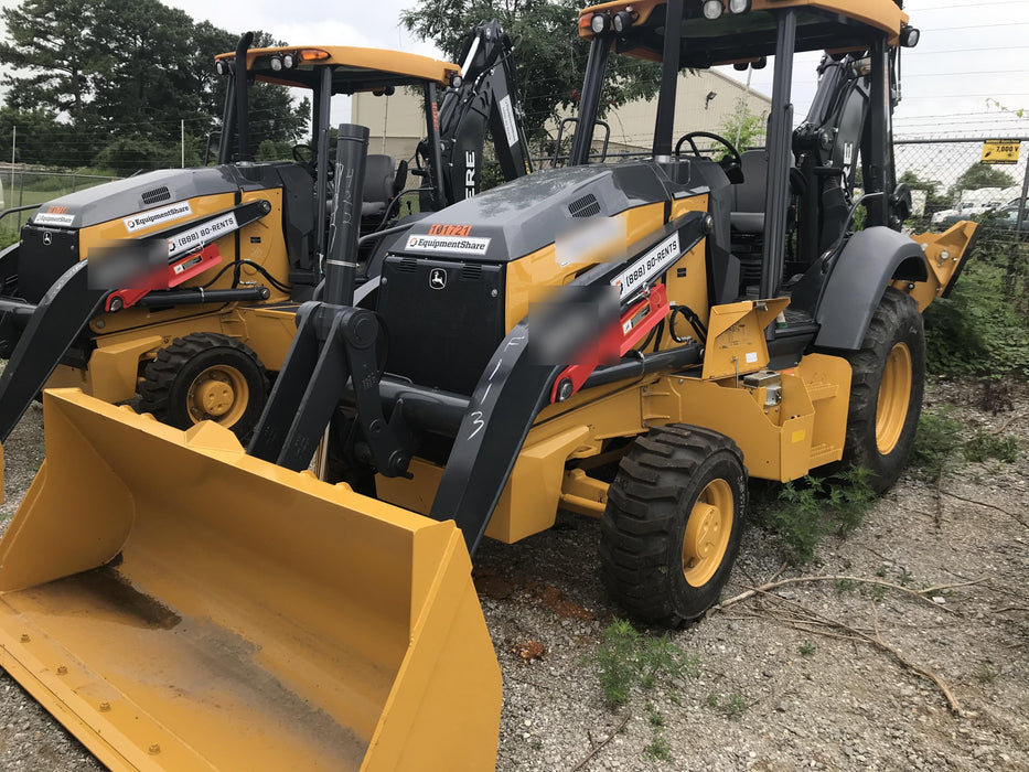 2020 John Deere 310LEP Canopy, 4WD, Standard Stick, Pilot Controls, 2 Way Hydraulics, TAG Manual QC