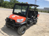 Kubota RTV-X1140W-H 4wd Utility Cart, LED Strobe, Windshield Tempered Glass, Plastic Canopy, Wire Harness Kit, Backup Alarm