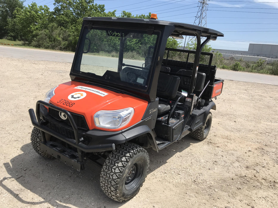 Kubota RTV-X1140W-H 4wd Utility Cart, LED Strobe, Windshield Tempered Glass, Plastic Canopy, Wire Harness Kit, Backup Alarm