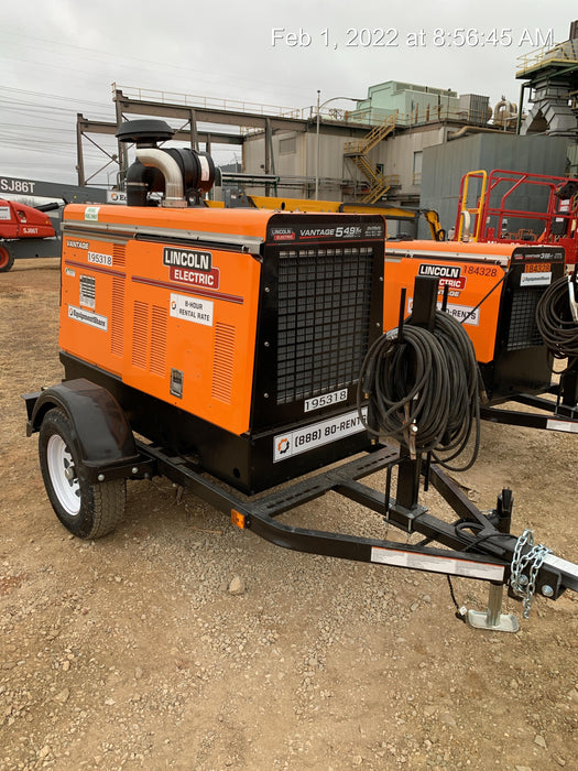2021 Lincoln Electric Vantage 549X Ready Pak 3, ORANGE (includes trailer, cable rack, fender light kit)