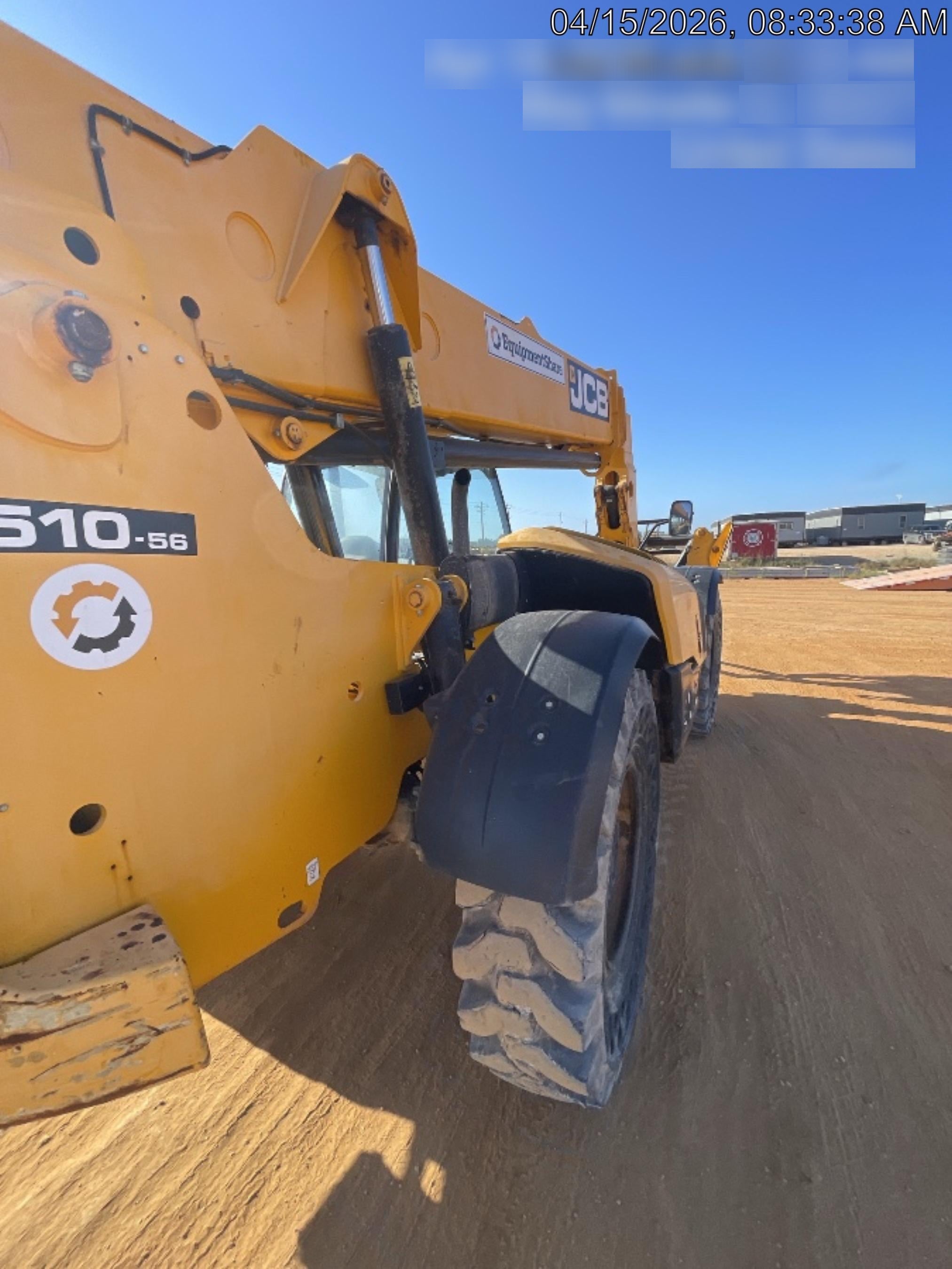 2020 JCB 510-56 Canopy, Solid Tires, Work Lights, Beacon, Aux Hydraulics, Back up Alarm, Lifting Eye, ES Decals