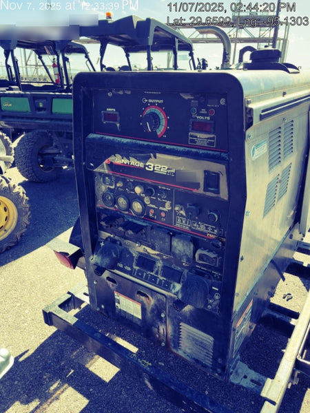 2019 Lincoln Electric Vantage 322 Ready-Pak 3, Two Wheel Trailer, Fender and Light Kit, Cable Rack