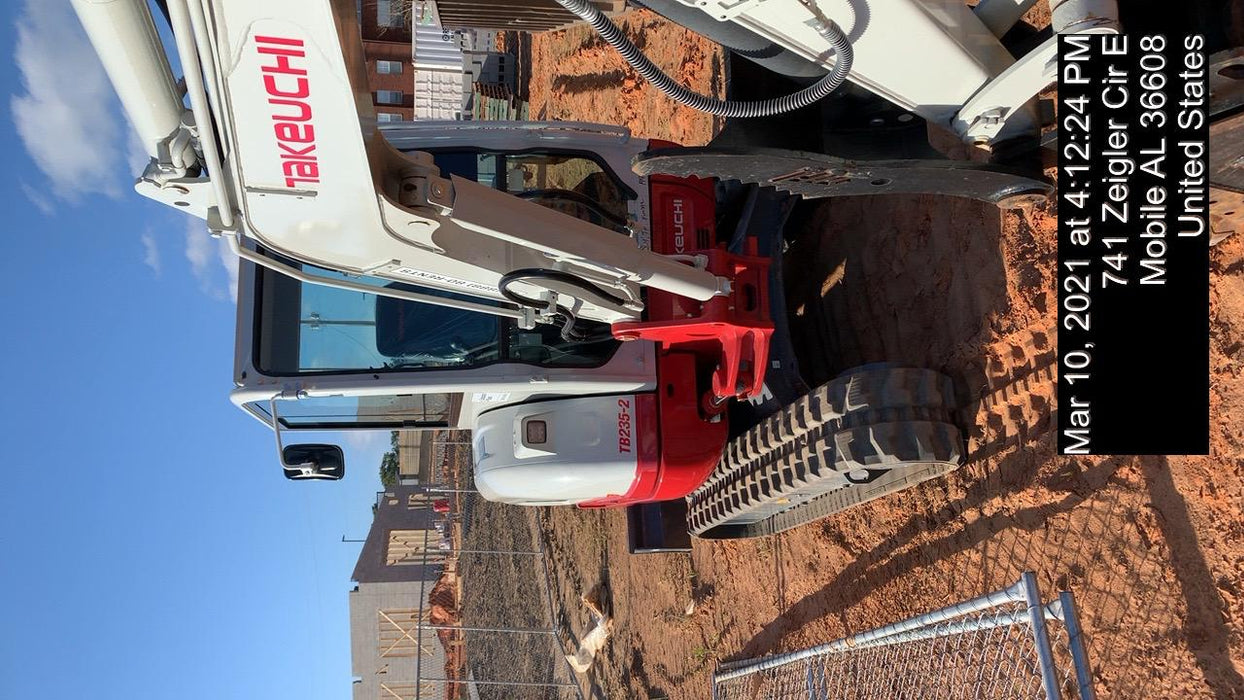 2020 Takeuchi TB-235-2CR Cab/Heat/Air, Rubber Tracks, Manual TAG QC