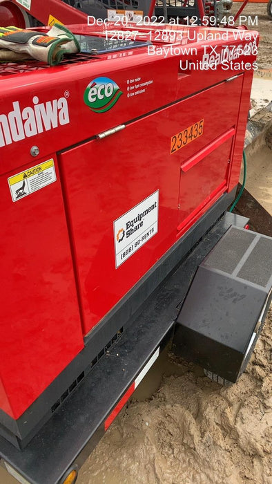 2022 Shindaiwa DGW400MDL Kubota D902 Engine, 23 HP, Dual Op Welder, Wire, Arc, Droop Stick, Tig, and CC Stick Functionality, Simulphase, 3 Phase and 1 Phase Gen Output, Single Axle NB Trlr, Slr Trckl Chrg 12V 12W, Fire Ext