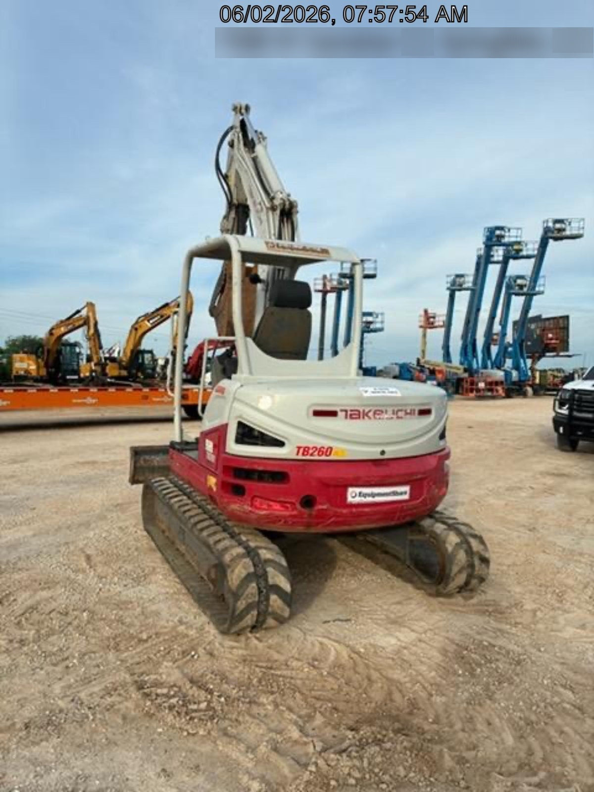 2019 Takeuchi TB260 Takeuchi TB260 Canopy w/Rubber Tracks, Auxiliary Hydraulics, Standard Blade, Manual QC