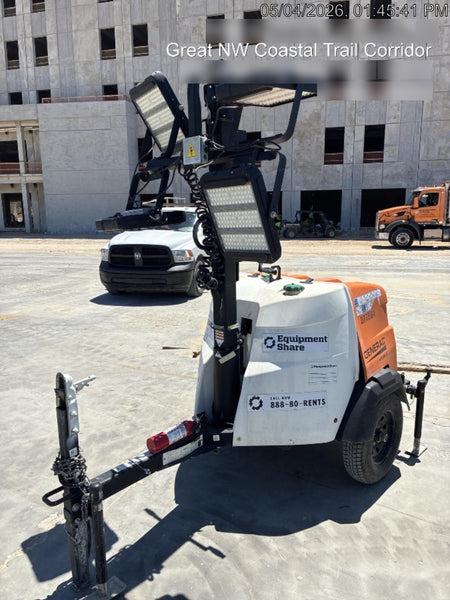 2023 Generac MLT2 Diesel, Flex Switch 120V Input, Powerzone Controller, 
(4) 320W LED Lights, 4kW Generator, 39.9 Gal Fuel Tank, 2" Ball, T3