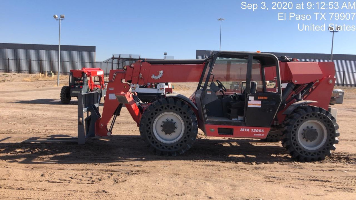 2020 Manitou MTA12055SER3 Canopy, Solid Tires, Amber Strobe, Lift Hook w/66" Carriage, 60" Forks