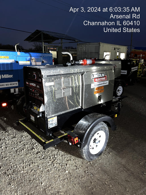 2024 Lincoln Electric LE400 Kubota V1505, Trlr, Cable Rack, Light Kit, ES Decals, T3