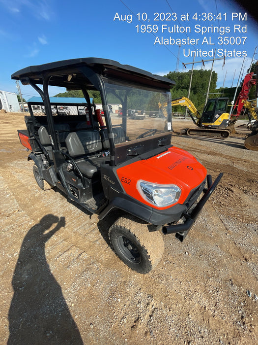 2020 Kubota RTV-X1140WL-H 4 Passenger cart with Plastic canopy, windshield, strobe light, harness, and backup alarm