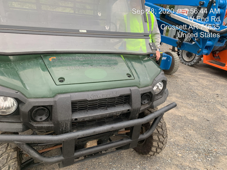 2019 Kawasaki Mule PRO-DXT Standard Options, Backup Alarm, Beacon, Plastic Hard Top, Poly Windshield, Horn Kit