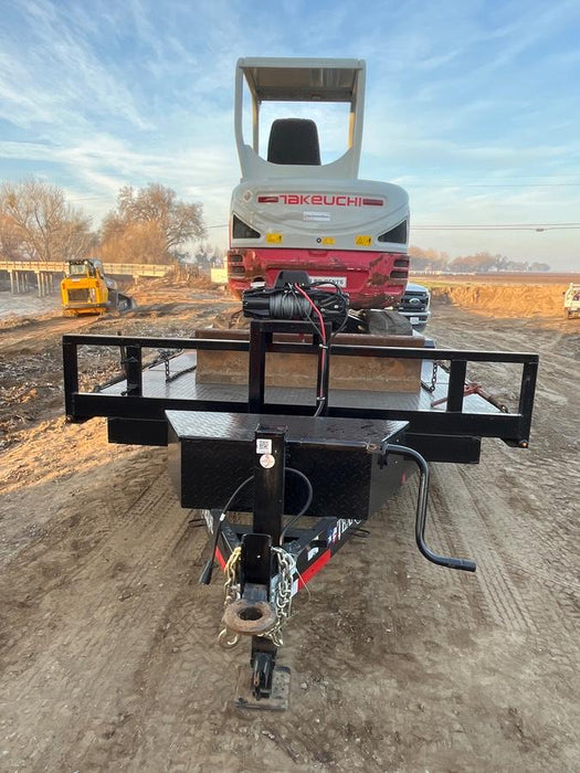 2024 TEXAS PRIDE TRAILERS 21' Lowboy Gravity Tilt Bed 14K Bumper Pull Trailer