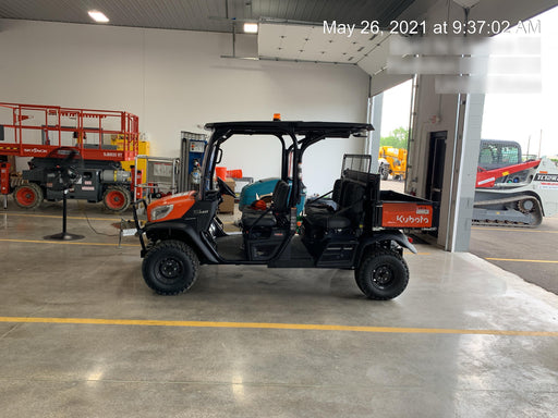 2022 Kubota RTV-X1140W-H Plastic Canopy, Windshield Acrylic Clear, LED Strobe Light, Wire Harness Kit, Back up Alarm