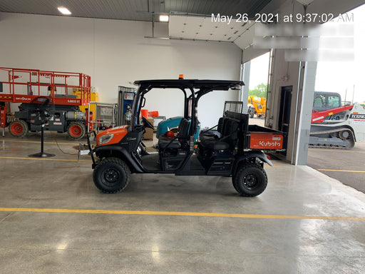 2022 Kubota RTV-X1140W-H Plastic Canopy, Windshield Acrylic Clear, LED Strobe Light, Wire Harness Kit, Back up Alarm