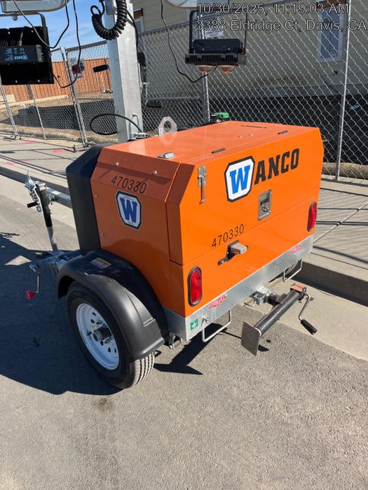 2024 Wanco WLTT-4MM4K Diesel, Deep Sea Controller, Shore Power Plug, Auto Start, (4) 350W LED Floodlights, 4kW Generator, 60 Gal Fuel Tank, 2" Ball, T3