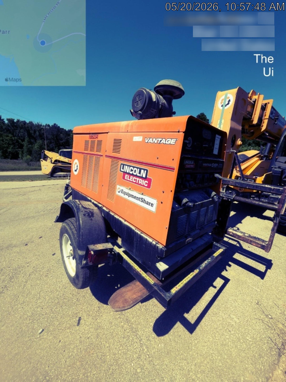 2021 Lincoln Electric Vantage 549X Ready Pak 3, ORANGE (includes trailer, cable rack, fender light kit)