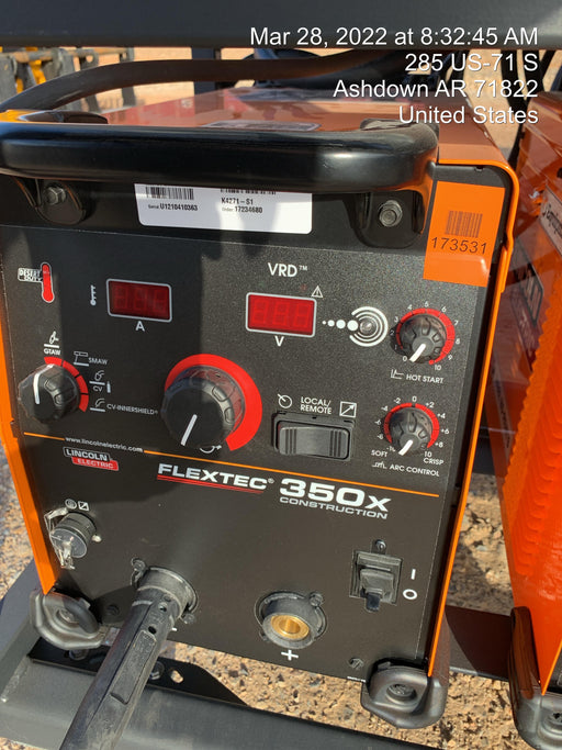 2021 LINCOLN ELECTRIC FLEXTEC 350X