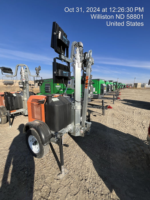 2024 Wanco WLTT-4MM4K Diesel, Deep Sea Controller, Shore Power Plug, Auto Start, (4) 350W LED Floodlights, 4kW Generator, 60 Gal Fuel Tank, 2" Ball, T3