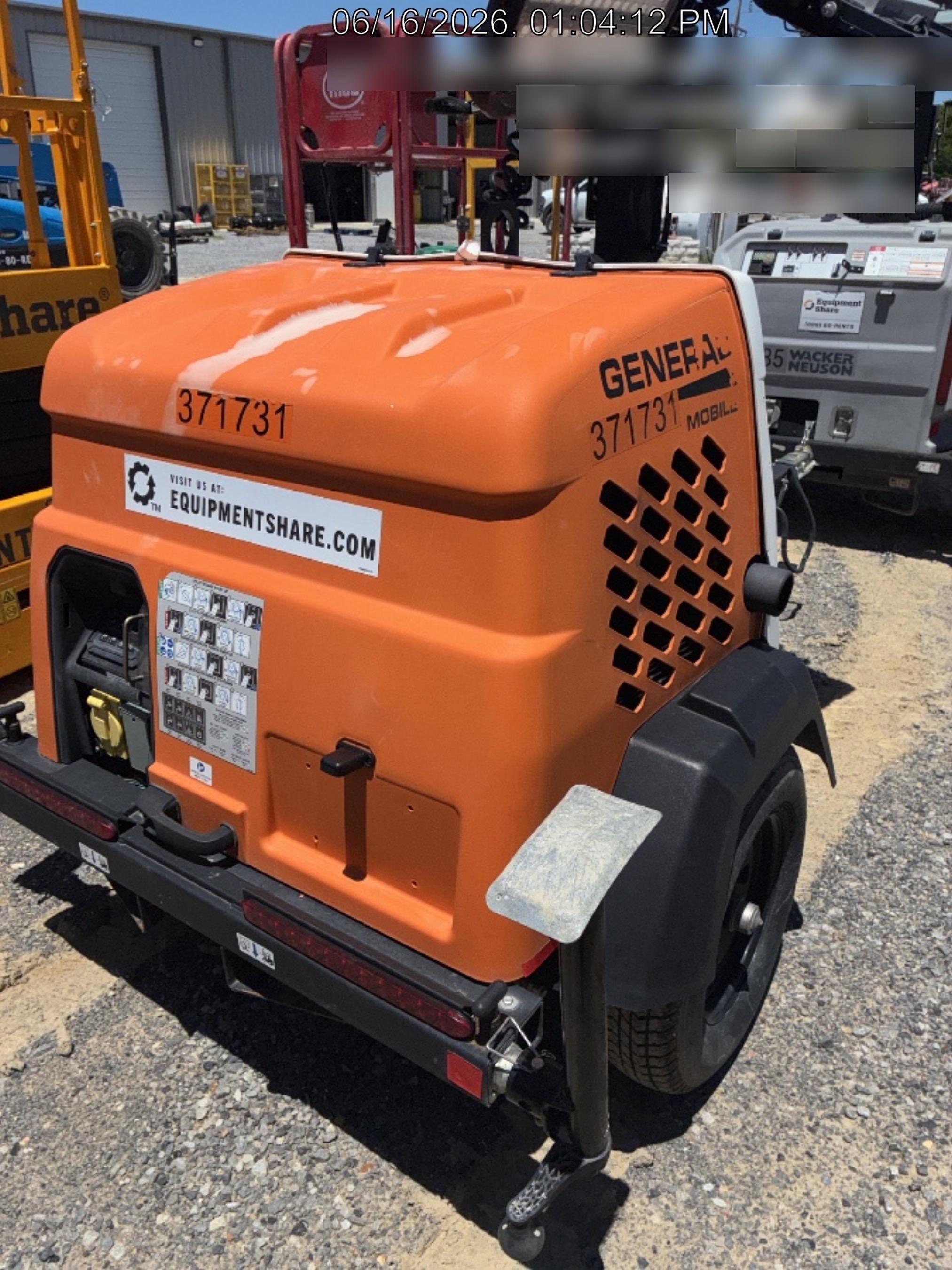 2023 Generac MLT2 Diesel, Flex Switch 120V Input, Powerzone Controller, 
(4) 320W LED Lights, 4kW Generator, 39.9 Gal Fuel Tank, 2" Ball, T3