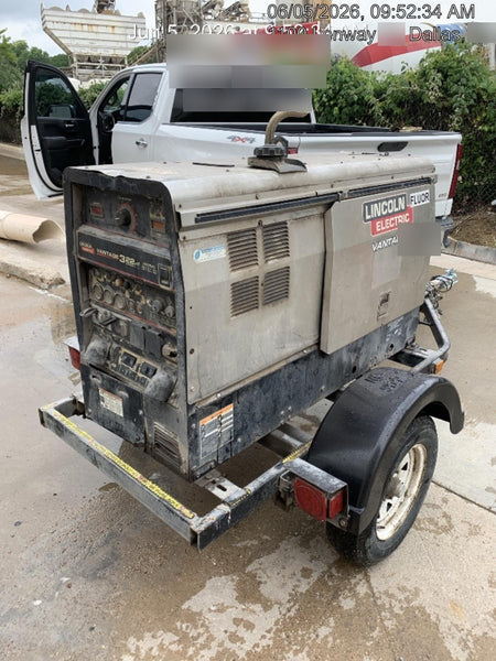 2018 Lincoln Electric Vantage 322 Lincoln Vantage 322 Welder Ready Pak 3 - Vantage 322, Trailer, Fender and light kit, Cable rack