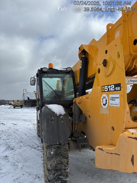 2020 JCB 512-56 Cab/Heat/Air, 109Hp, Solid Tires, Work Lights, Beacon, Aux Hydraulics, Back up Alarm, Lifting Eye, ES Decals